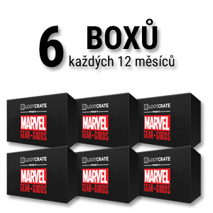 Marvel Gear + Goods - 6 boxů
