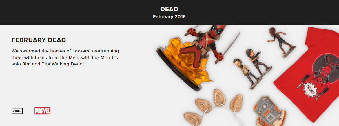 Loot Crate - Dead (únor 2016)
